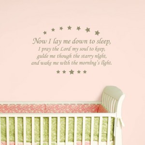 WallPops Sleep Time Children's Prayer Wall Decal   550627306